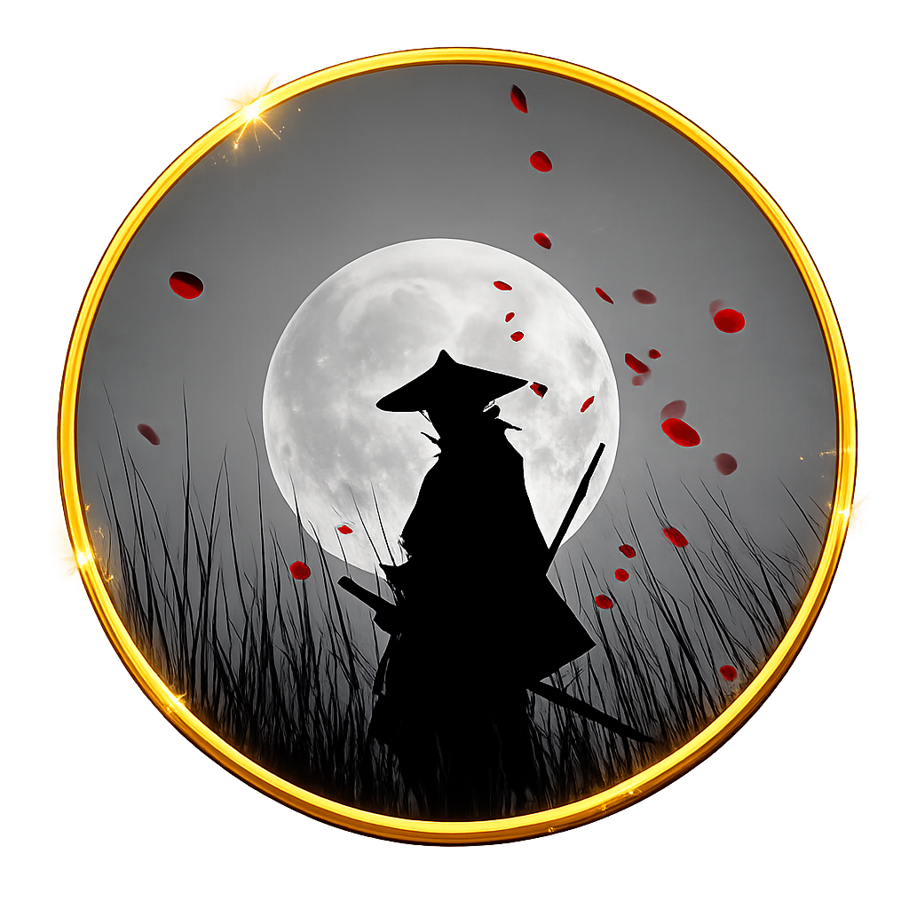 Samurai under the full moon